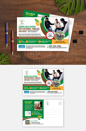 Postcard Design by debdesign for Be The Change For You, LLC | Design: #31650246