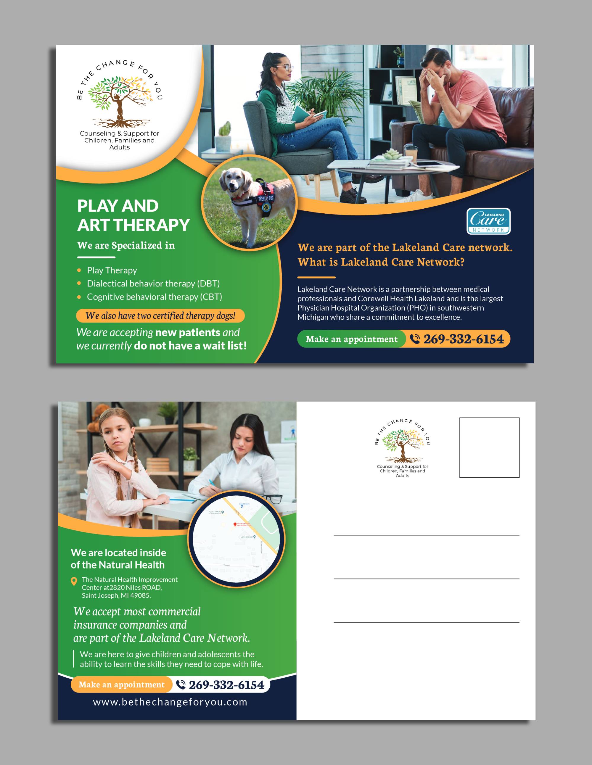 Postcard Design by ecorokerz for Be The Change For You, LLC | Design #31638823