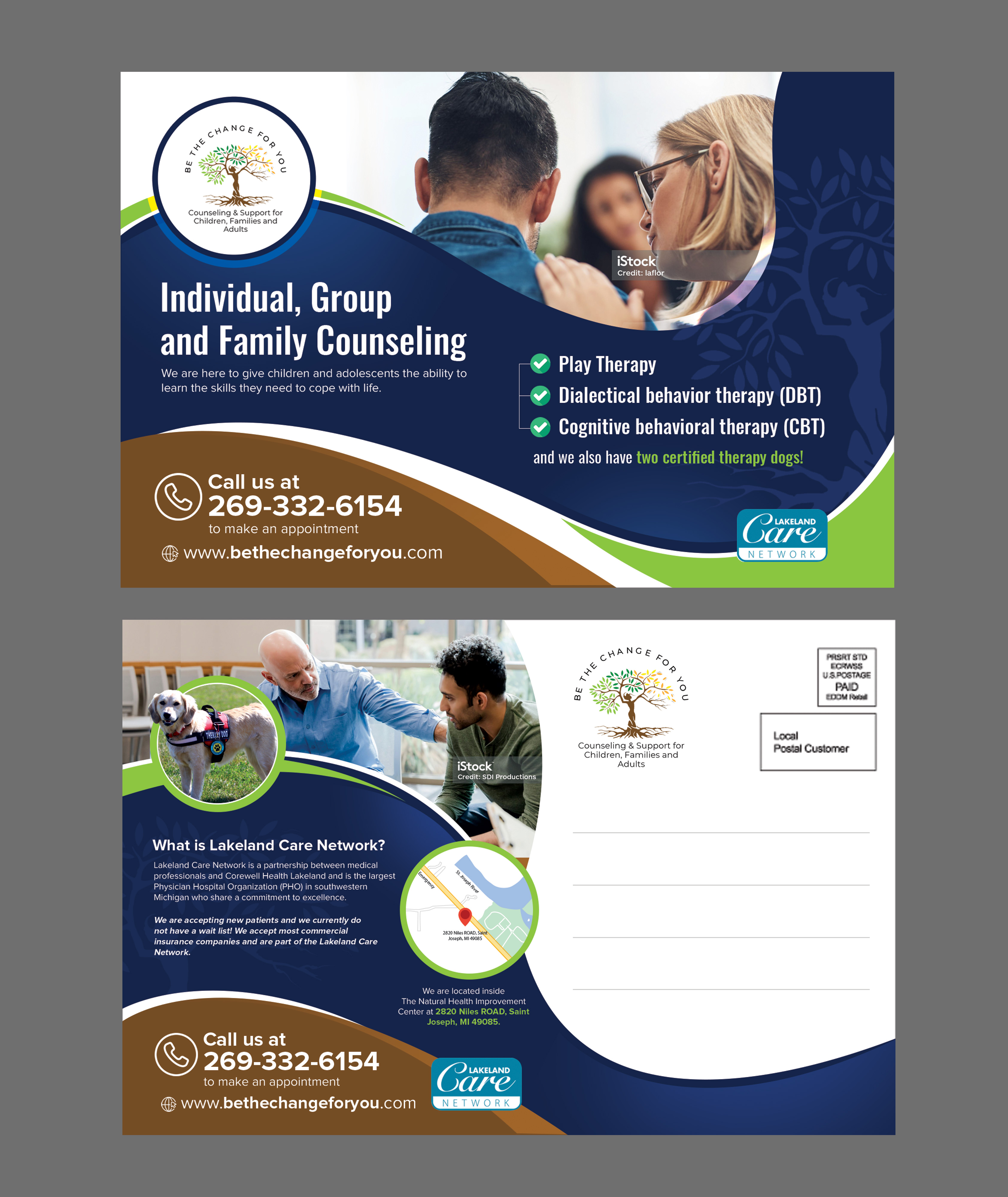 Postcard Design by Stan$oul for Be The Change For You, LLC | Design #31631915