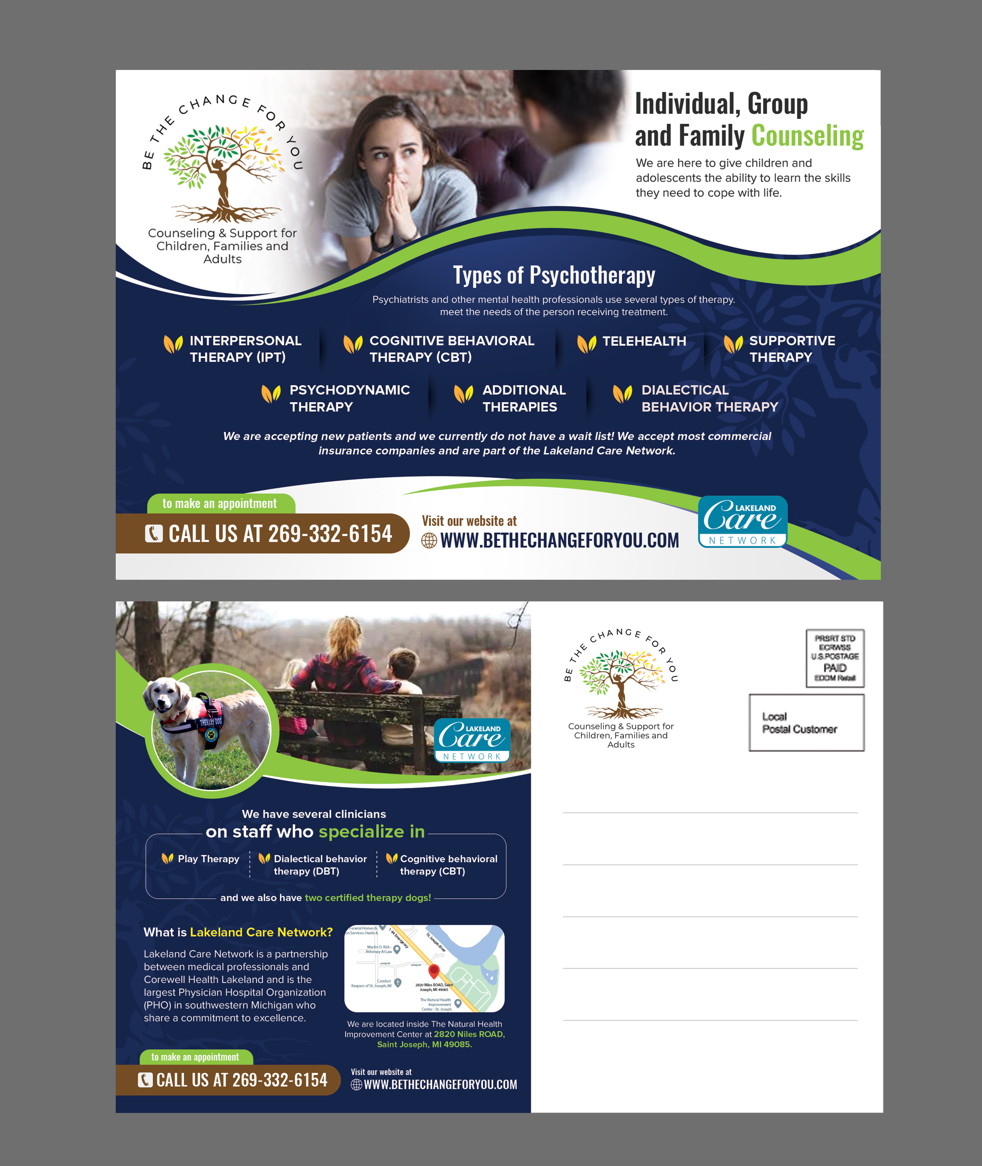 Postcard Design by Stan$oul for Be The Change For You, LLC | Design #31646328