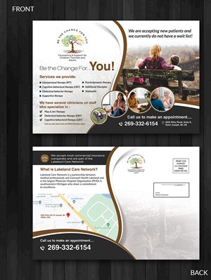 Postcard Design by innovative earth for Be The Change For You, LLC | Design: #31638008
