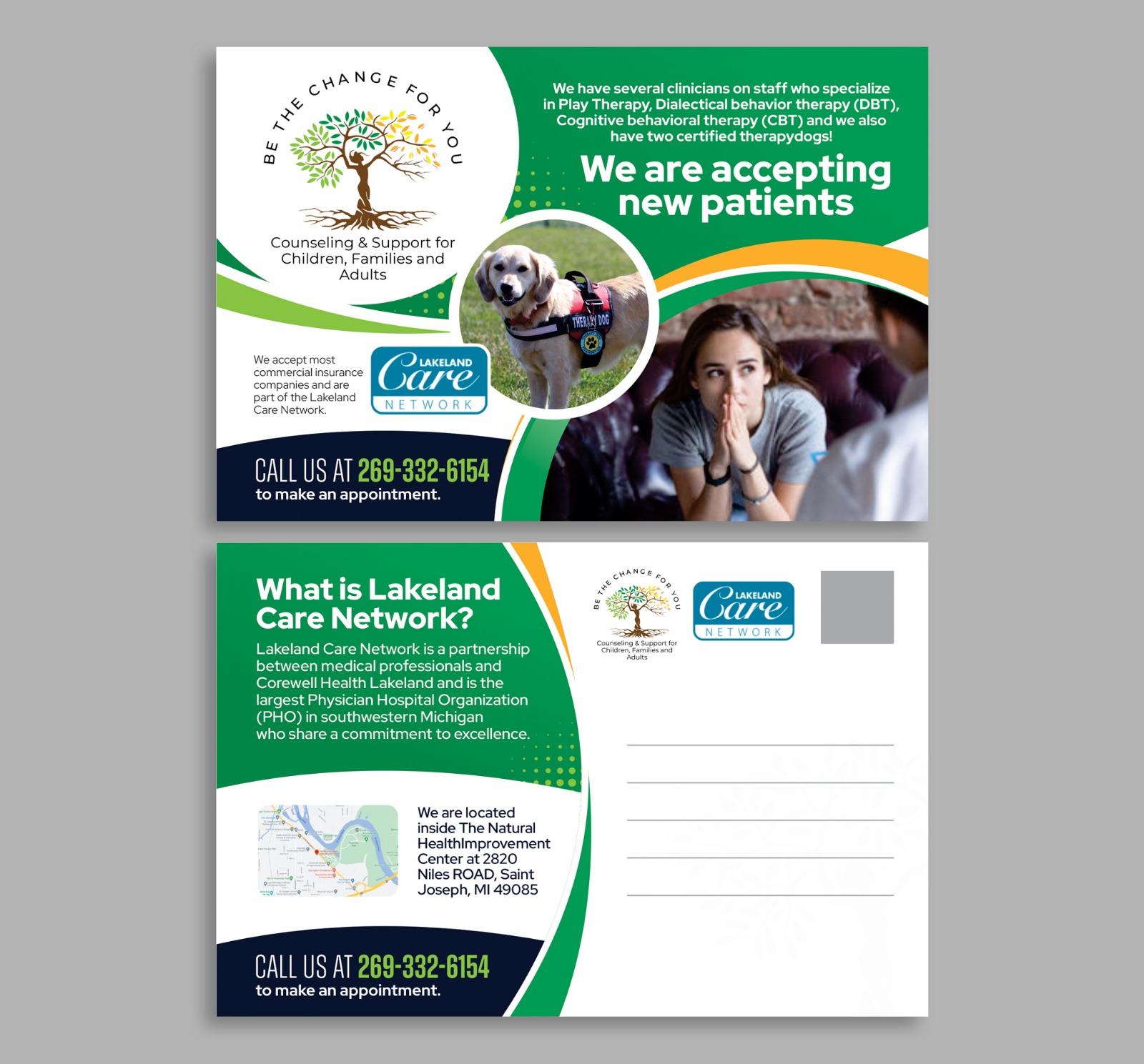 Postcard Design by Dzhafir for Be The Change For You, LLC | Design #31638643