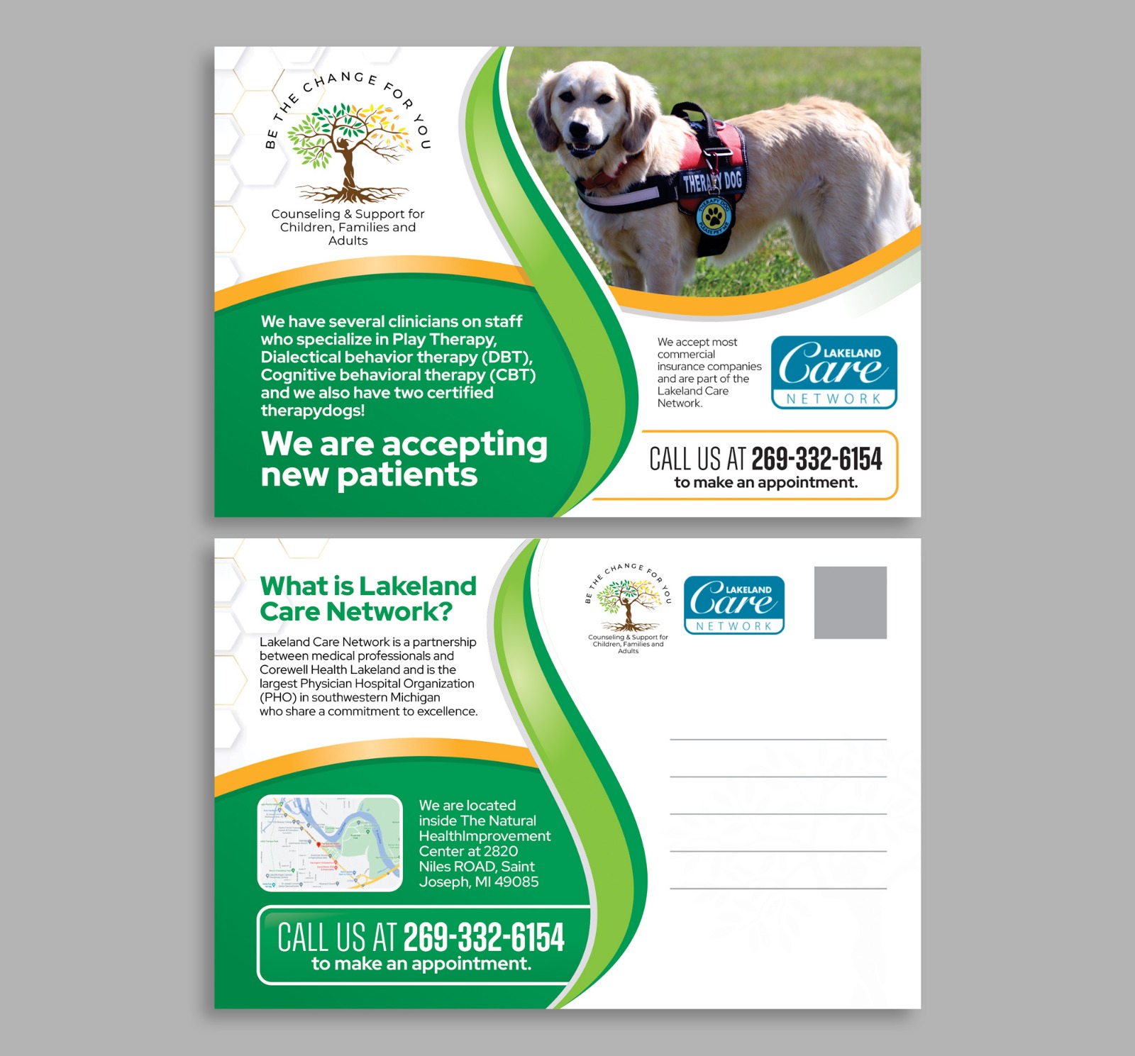 Postcard Design by Dzhafir for Be The Change For You, LLC | Design #31638645