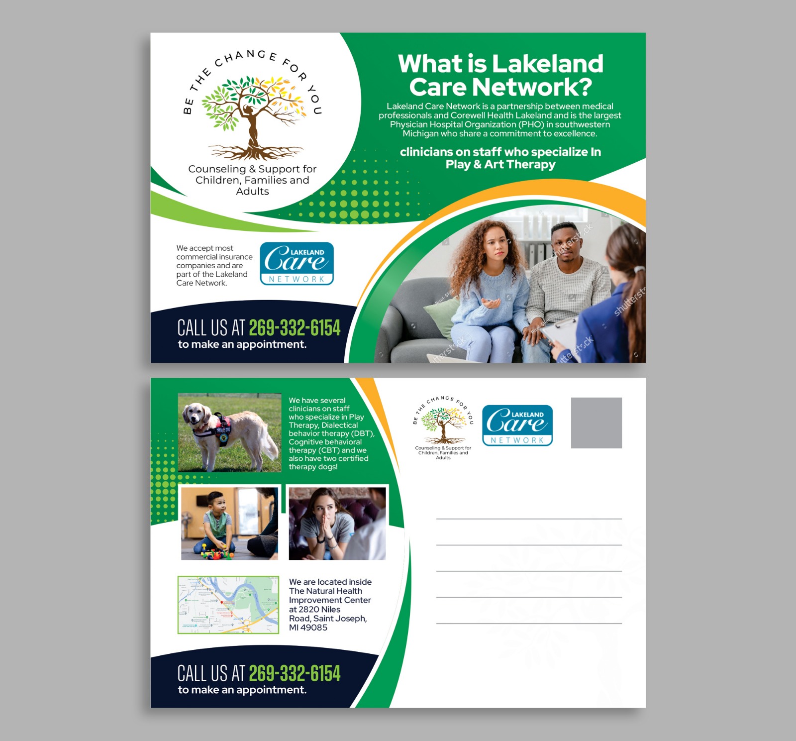 Postcard Design by Dzhafir for Be The Change For You, LLC | Design #31652617