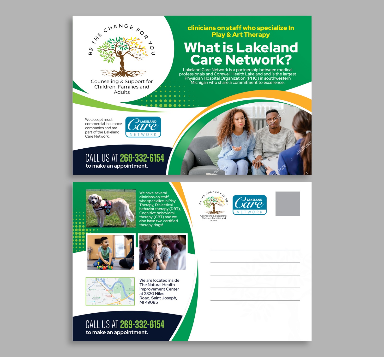 Postcard Design by Dzhafir for Be The Change For You, LLC | Design #31652618