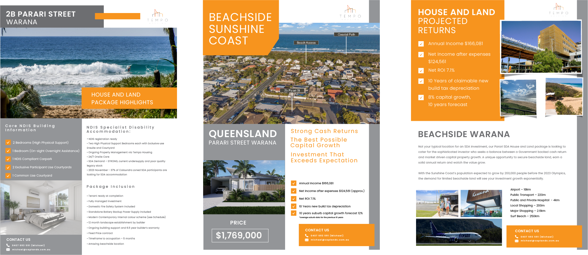 Brochure Design by Kristina Andonoff for Caplands Group | Design #31806277