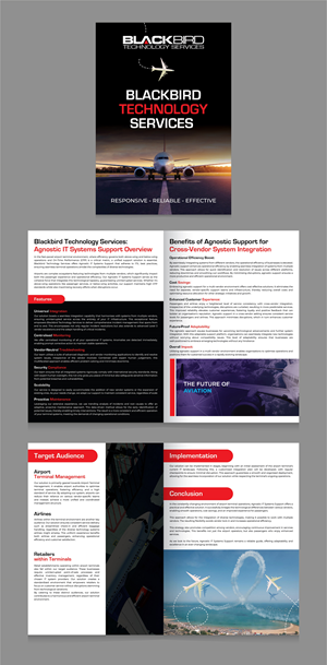 Flyer Design by 3Guys for BLACKBIRD Technology | Design: #31674189