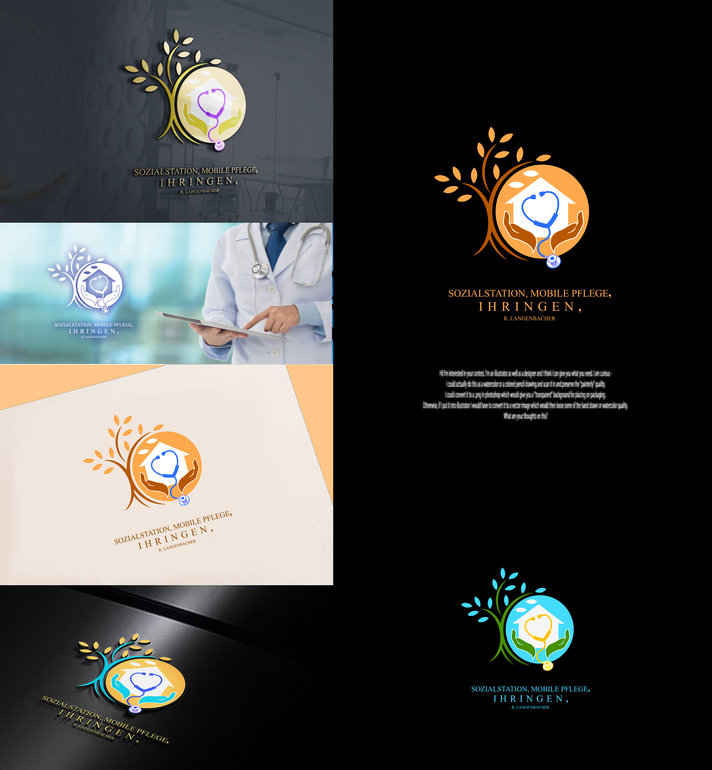 Logo Design by Wonderful design for Sozialstation - mobile Pflege | Design #31641962