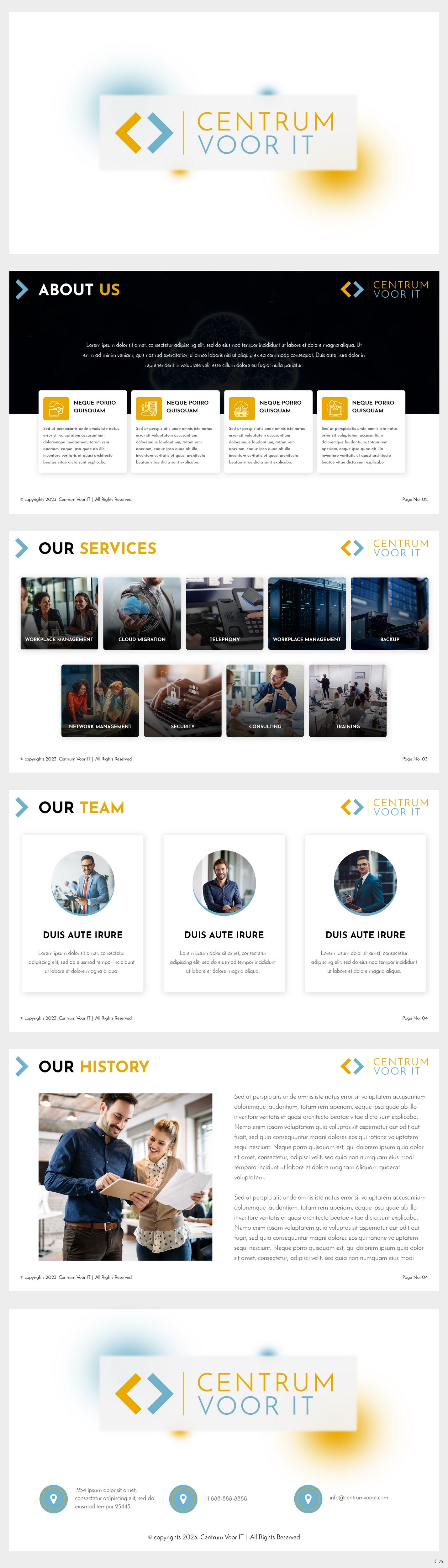 PowerPoint Design by pb for Centrum voor IT       VATID: NL002201642B67 | Design #31650108