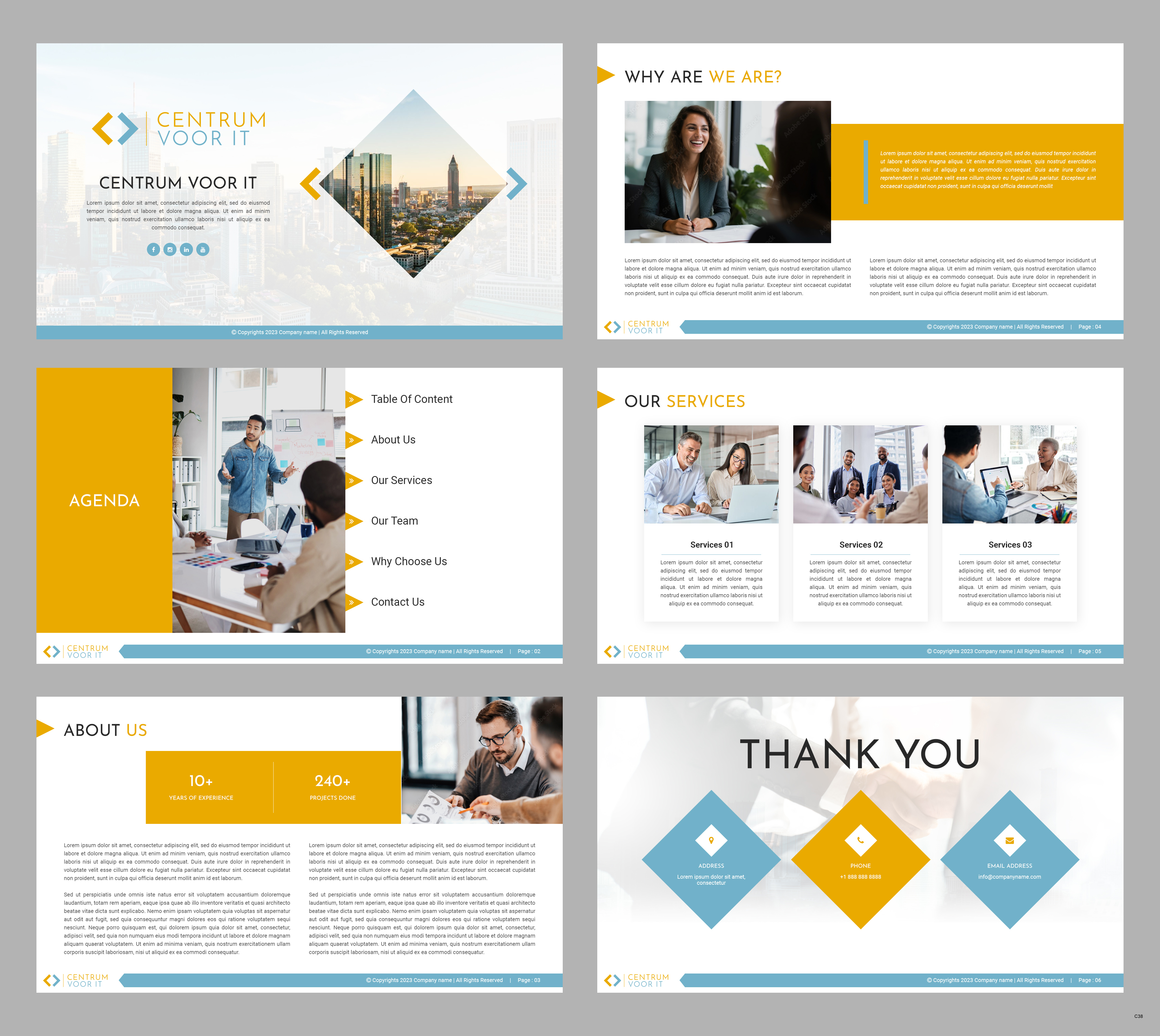 PowerPoint Design by pb for Centrum voor IT       VATID: NL002201642B67 | Design #31650109