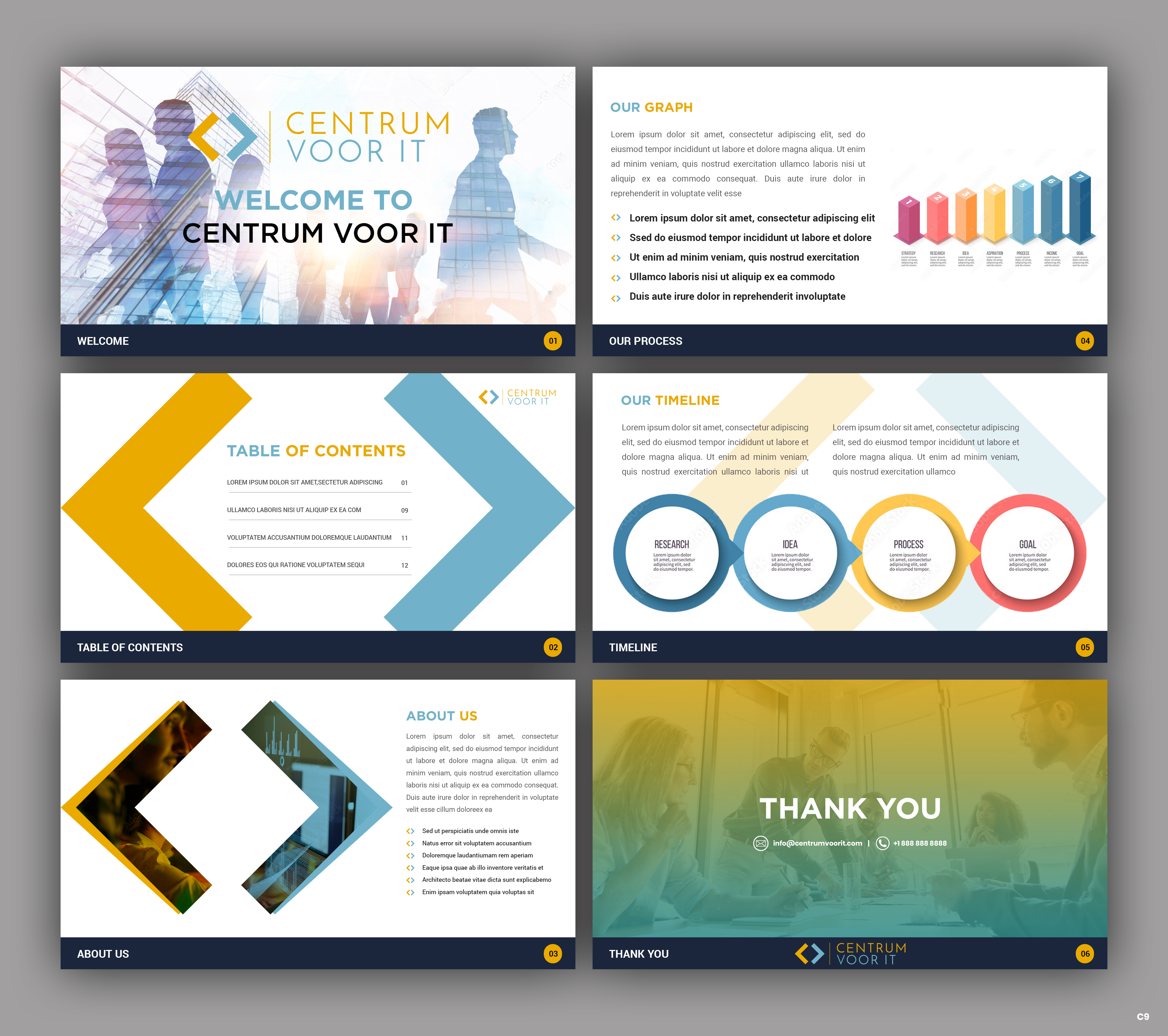 PowerPoint Design by pb for Centrum voor IT       VATID: NL002201642B67 | Design #31650111