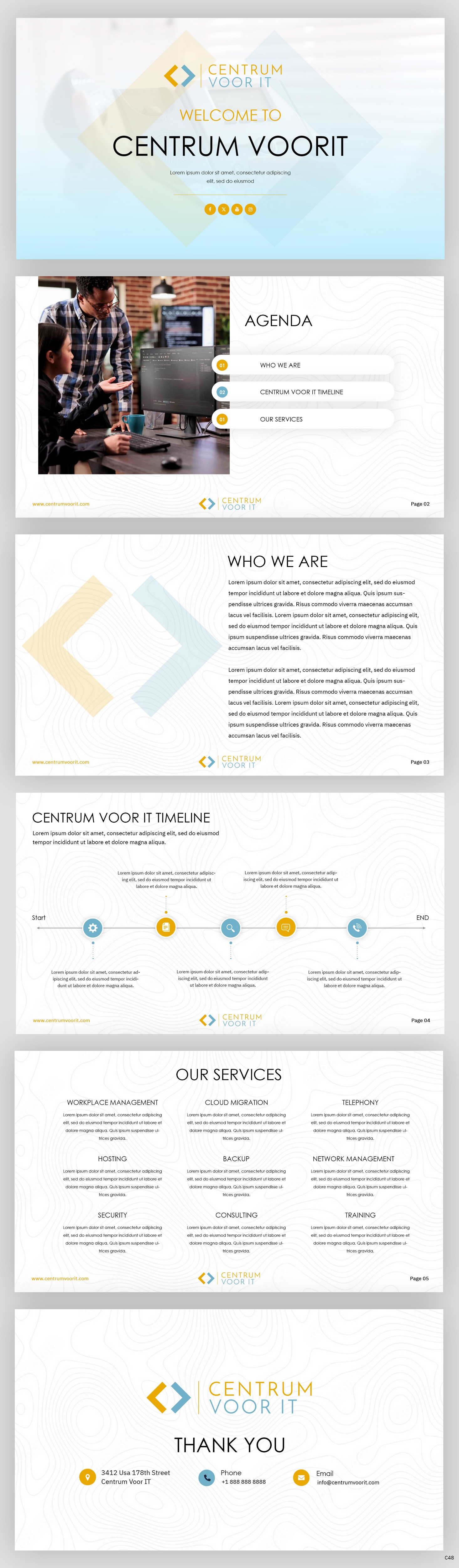 PowerPoint Design by pb for Centrum voor IT       VATID: NL002201642B67 | Design #31650122