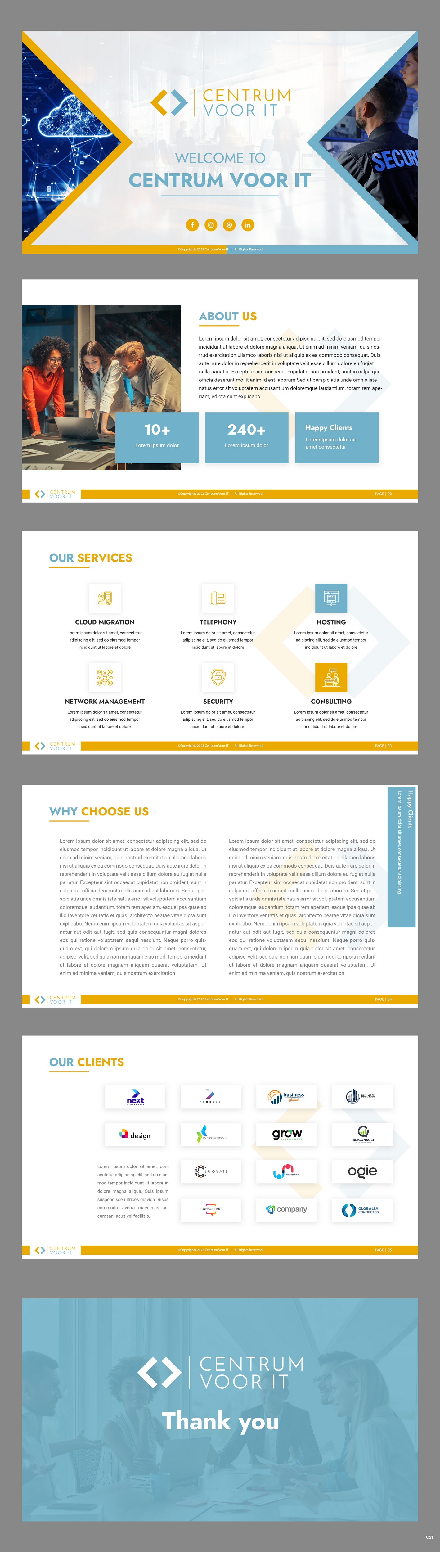 PowerPoint Design by pb for Centrum voor IT       VATID: NL002201642B67 | Design #31650123
