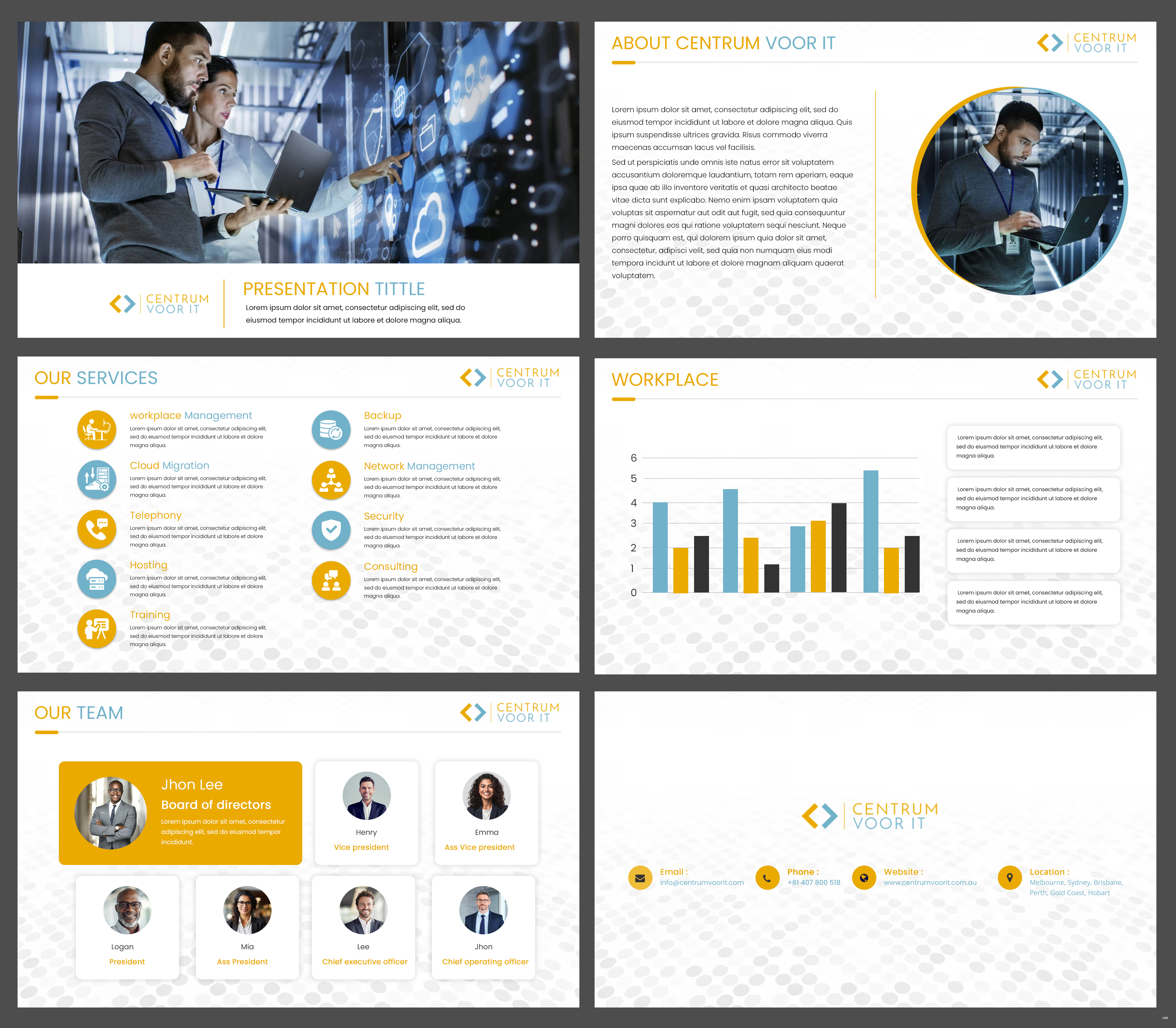 Design de PowerPoint par pb pour Centrum voor IT       VATID: NL002201642B67 | Design #31650124