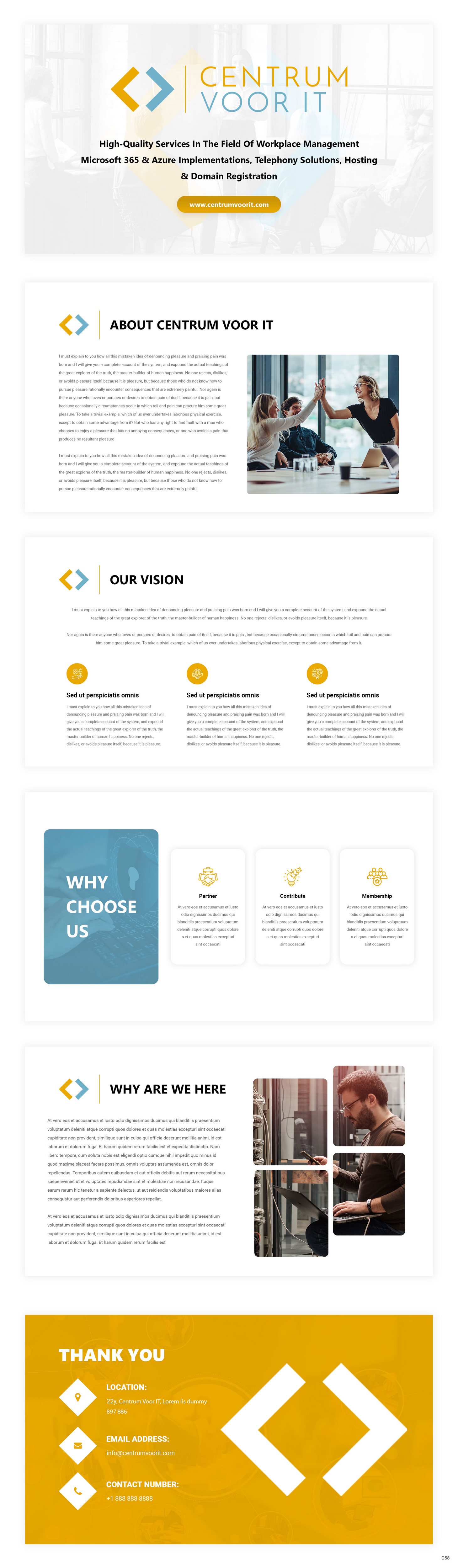 PowerPoint-Design von pb für Centrum voor IT       VATID: NL002201642B67 | Design #31650128
