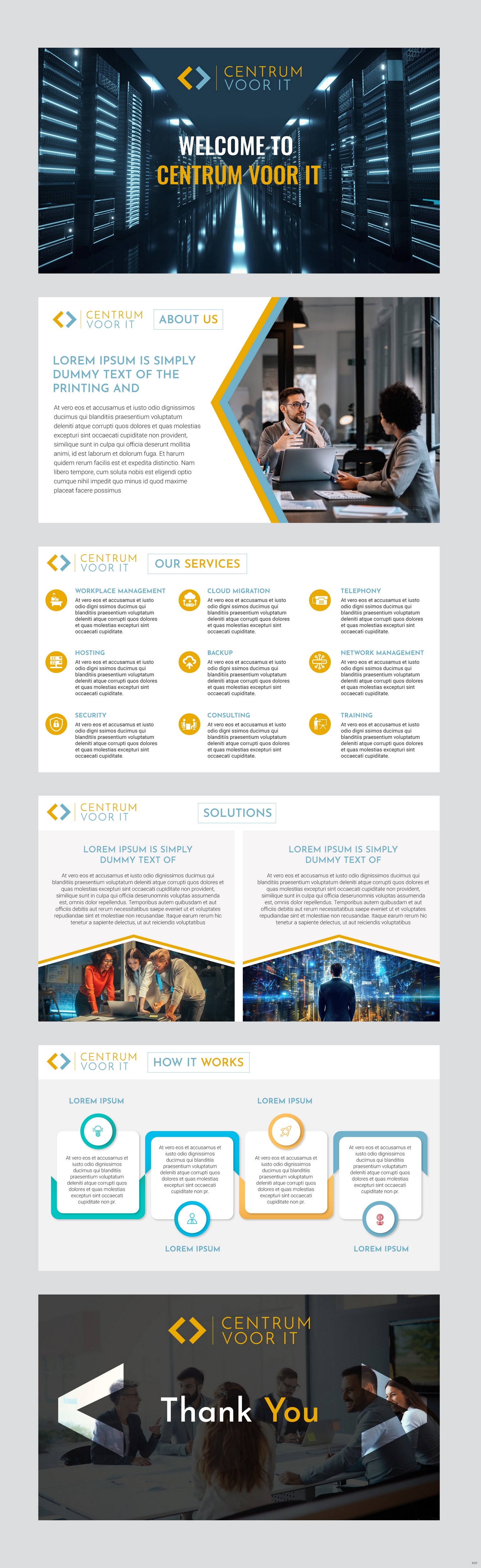 PowerPoint Design by pb for Centrum voor IT       VATID: NL002201642B67 | Design #31650130