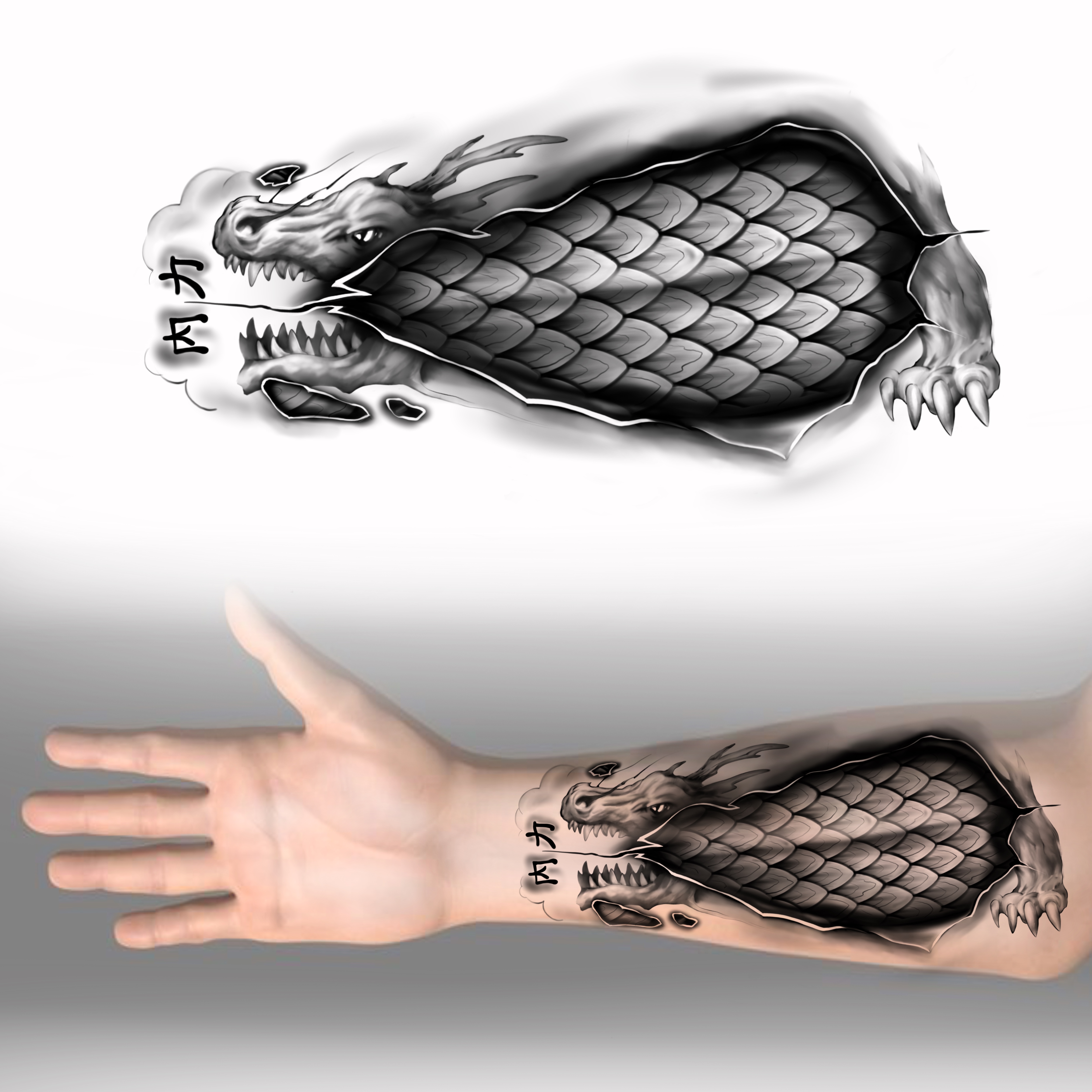 Tattoo Design by Yevhen (Ukrdesign) for this project | Design #31675909