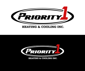 Logo Design by Kavth for Priority 1 Heating & Cooling Inc. | Design: #31655053