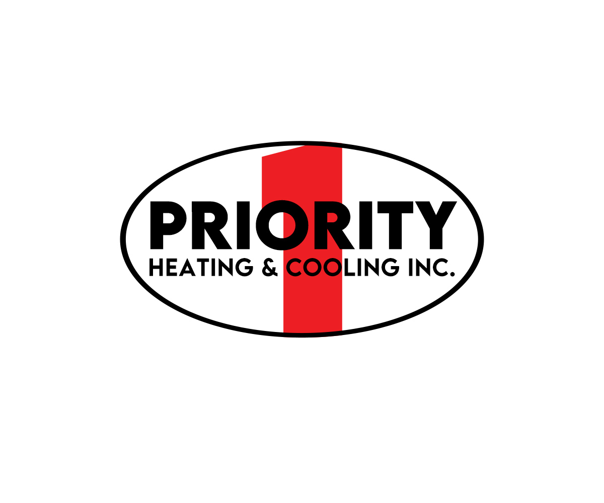 Logo Design by NancyTan for Priority 1 Heating & Cooling Inc. | Design #31655762