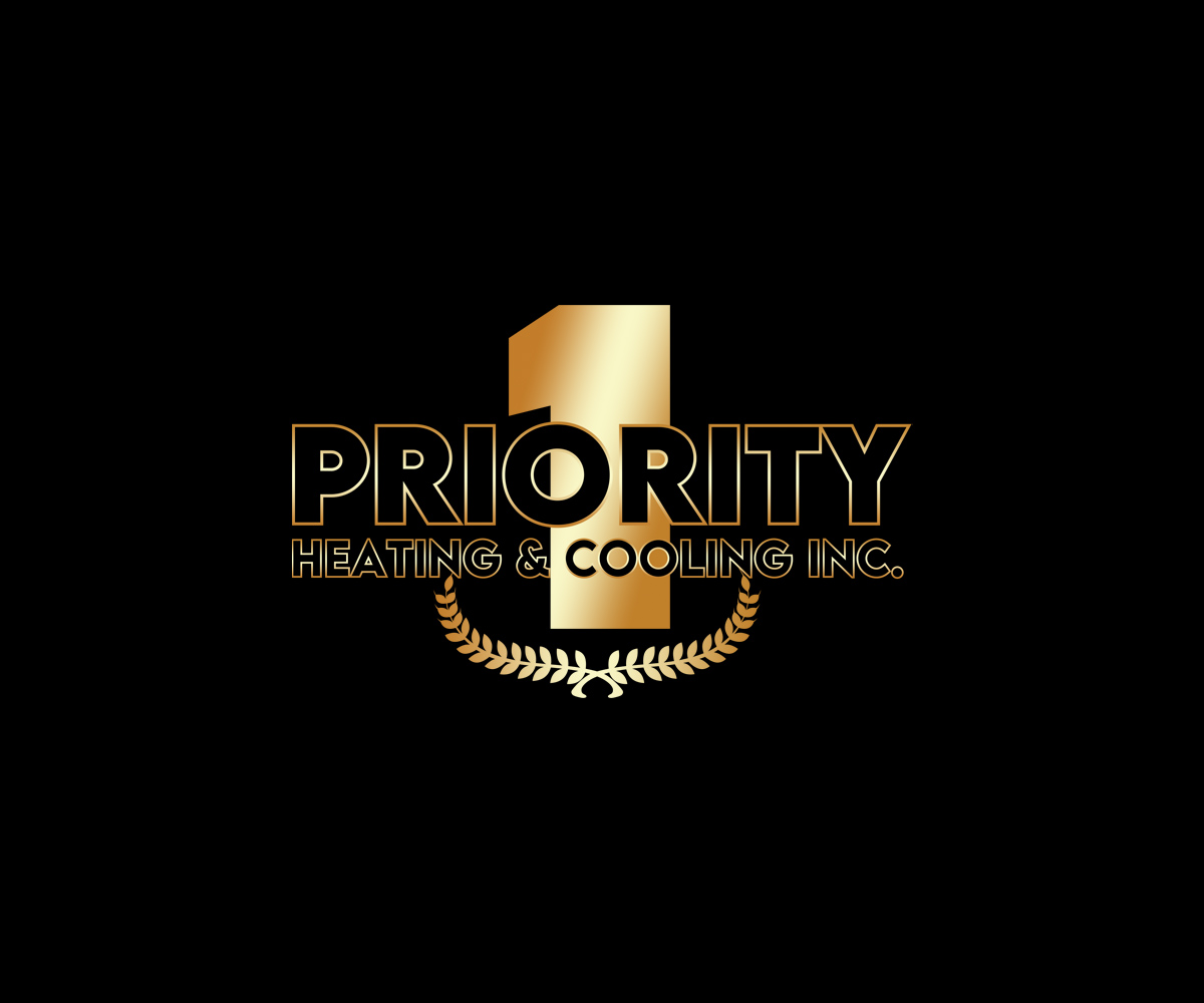 Logo Design by NancyTan for Priority 1 Heating & Cooling Inc. | Design #31655974