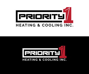 Logo Design by RaKu 2 for Priority 1 Heating & Cooling Inc. | Design: #31657083