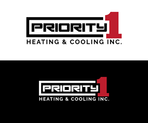 Logo Design by RaKu 2 for Priority 1 Heating & Cooling Inc. | Design: #31679062