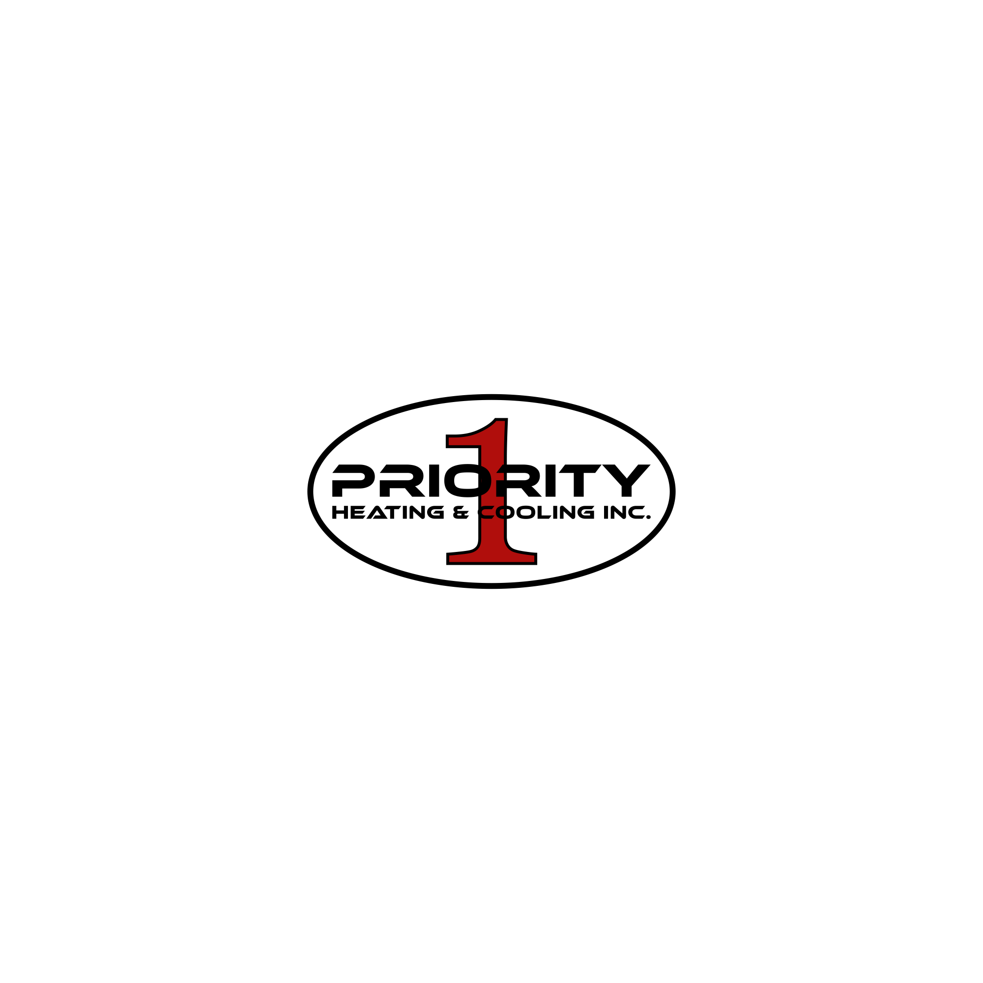 Logo Design by Masio_ for Priority 1 Heating & Cooling Inc. | Design #31656362