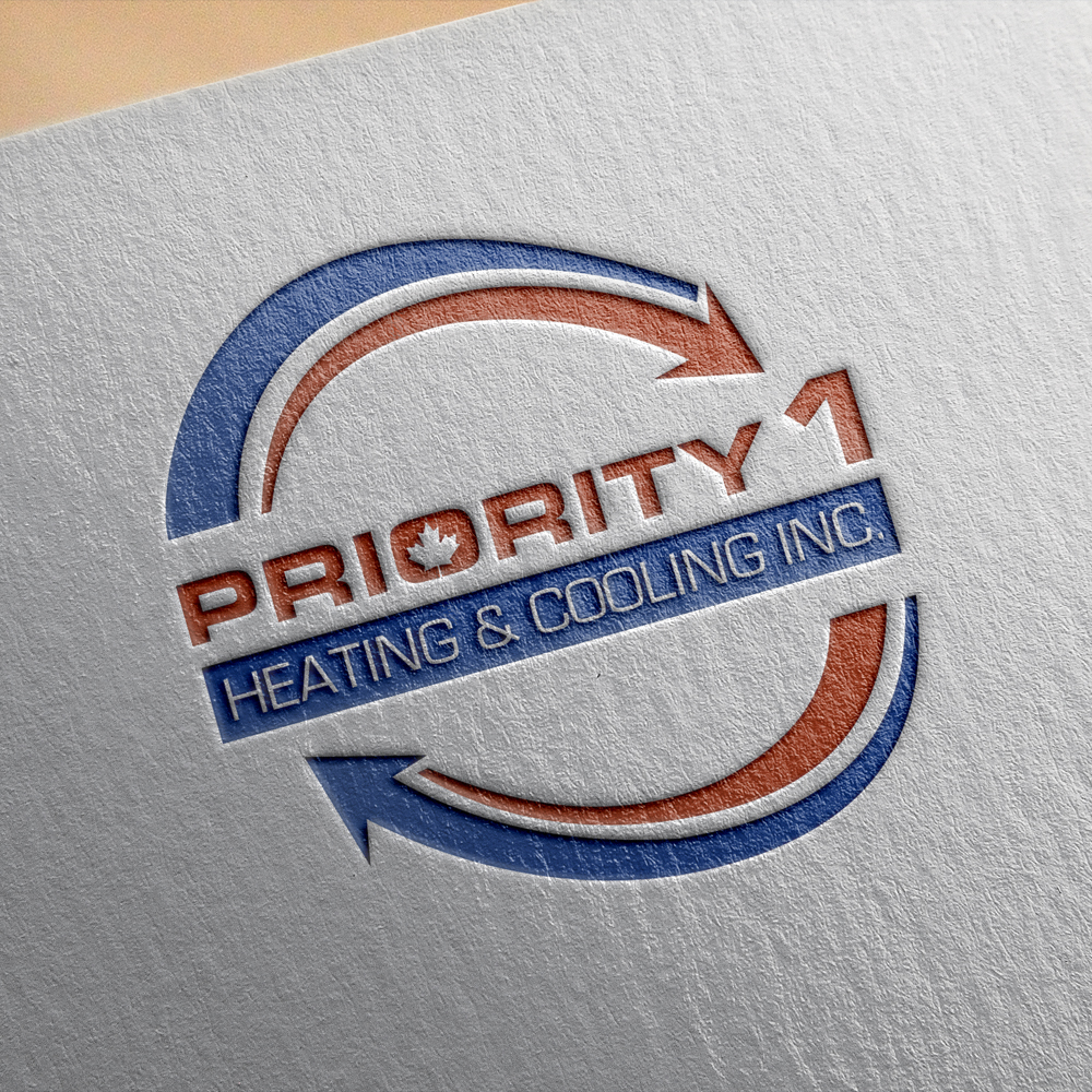 Logo Design by DesignNXT for Priority 1 Heating & Cooling Inc. | Design #31652949