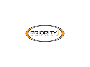 Logo Design by Owltive for Priority 1 Heating & Cooling Inc. | Design: #31651269