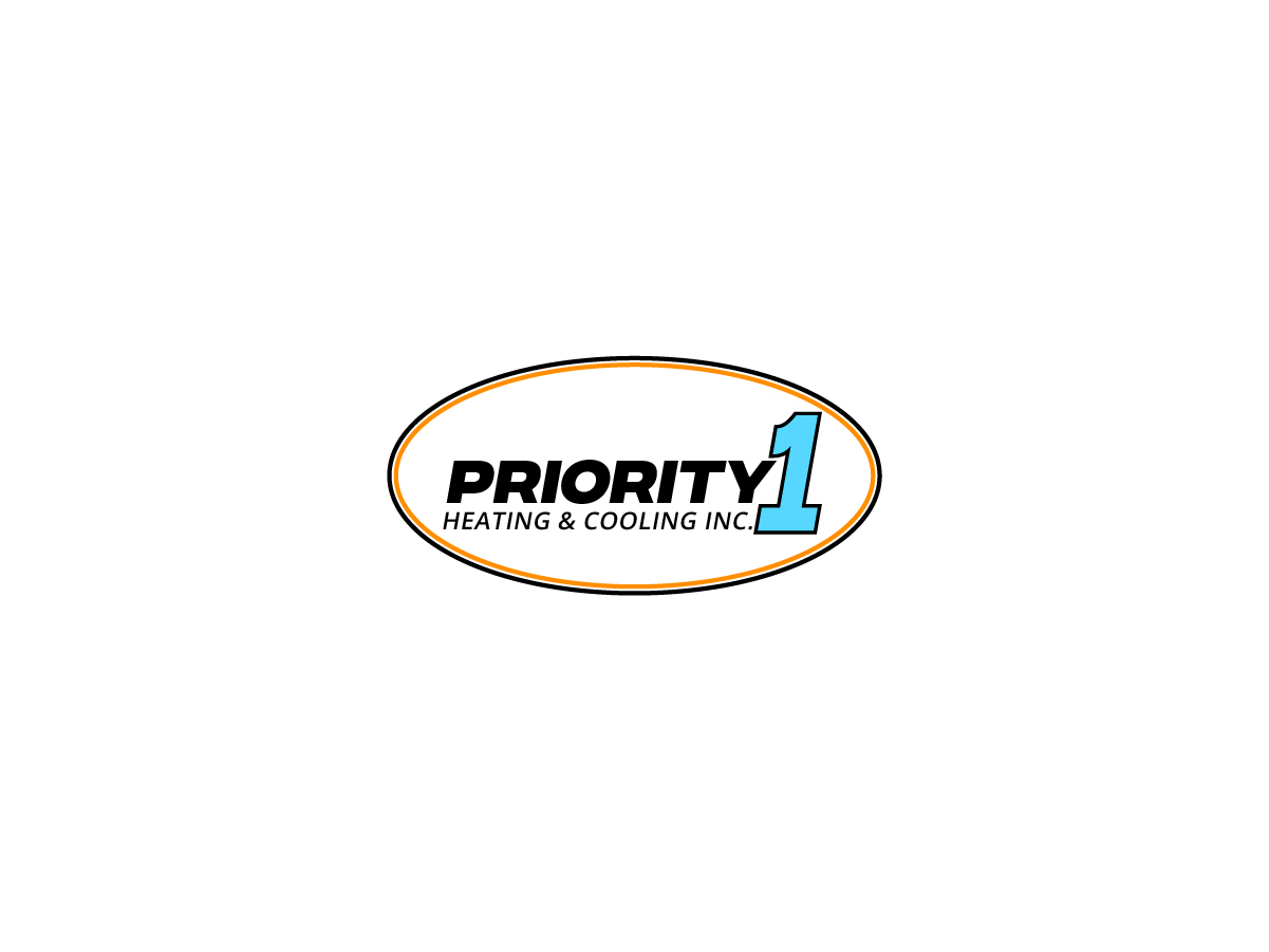 Logo Design by Owltive for Priority 1 Heating & Cooling Inc. | Design #31651270
