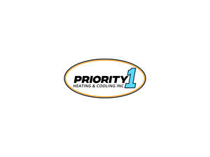 Logo Design by Owltive for Priority 1 Heating & Cooling Inc. | Design: #31651270