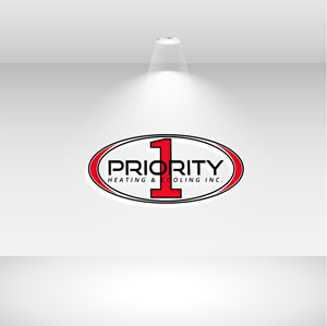 Logo Design by Owltive for Priority 1 Heating & Cooling Inc. | Design: #31658318