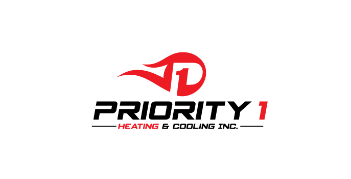 Logo Design by zebronicgraphic for Priority 1 Heating & Cooling Inc. | Design #31657231