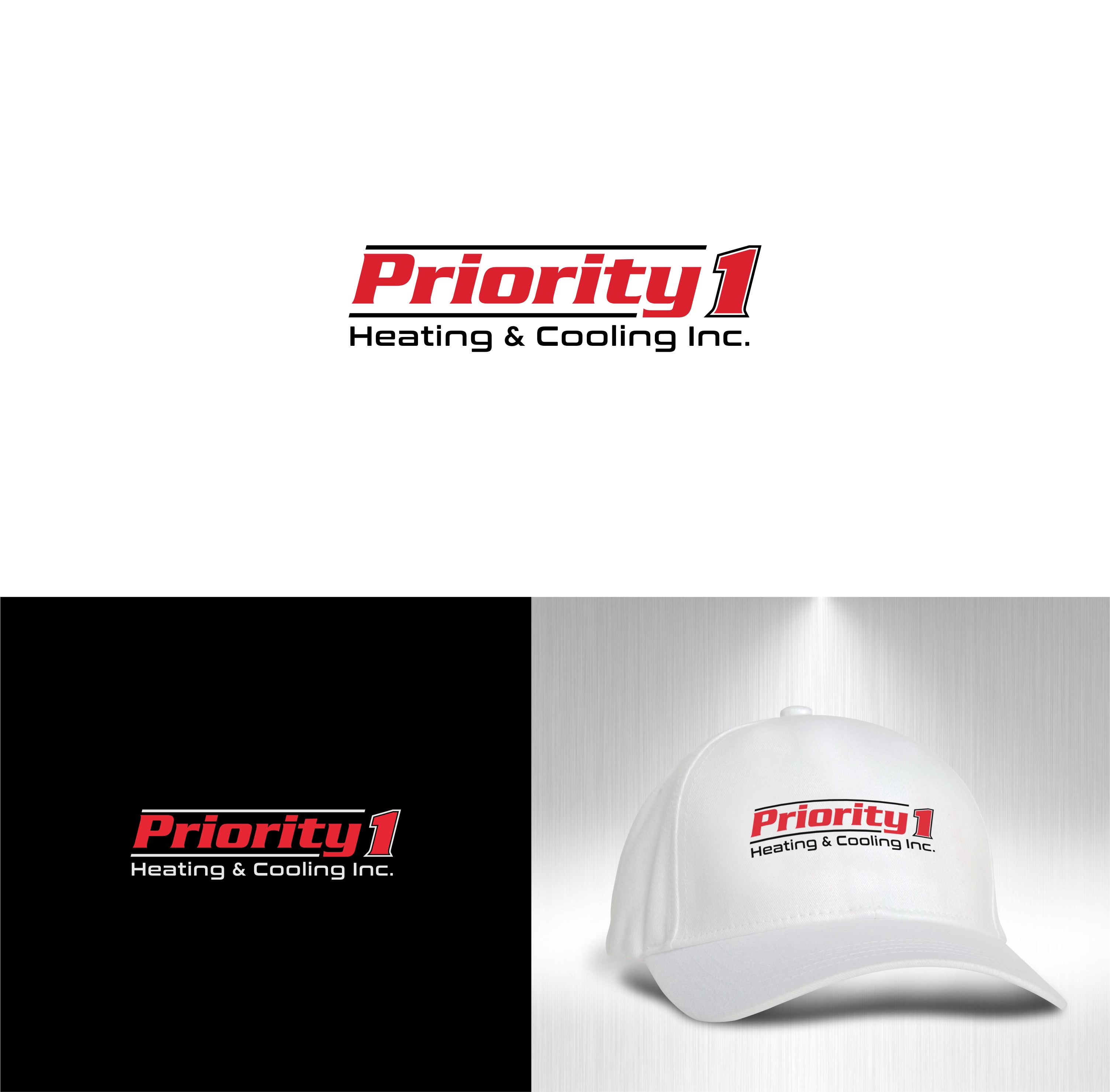 Logo-Design von Joenet Jayawarna für Priority 1 Heating & Cooling Inc. | Design #31651386