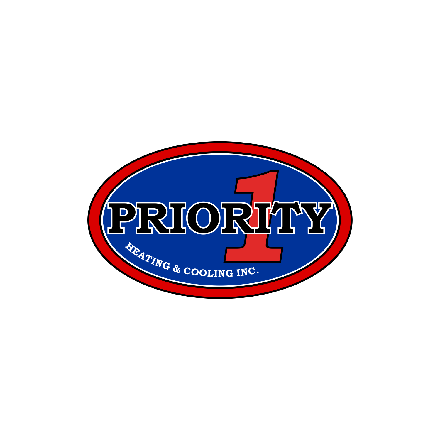 Logo Design by ThiagoB for Priority 1 Heating & Cooling Inc. | Design #31651047