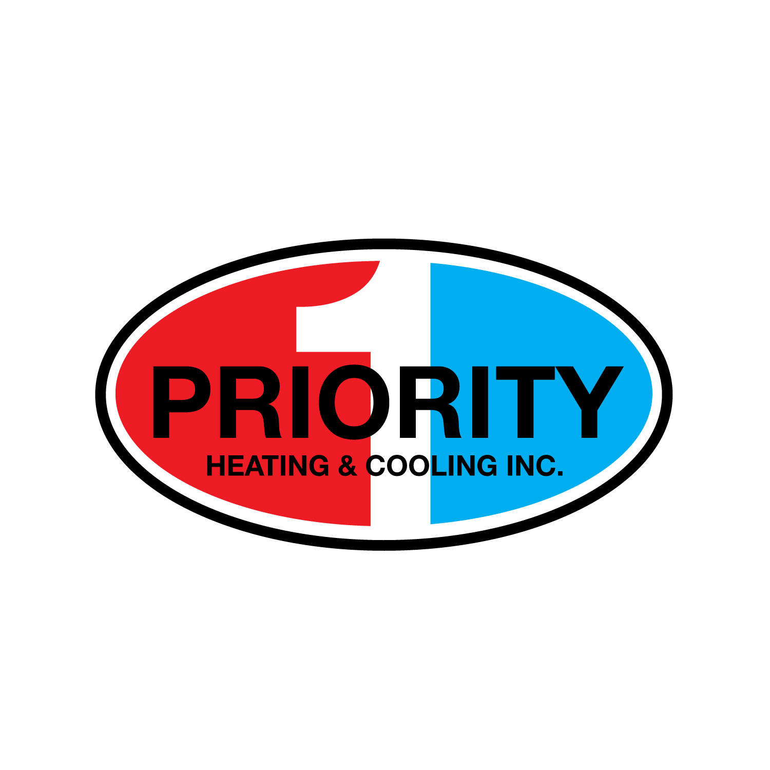 Logo Design by geni for Priority 1 Heating & Cooling Inc. | Design #31653502