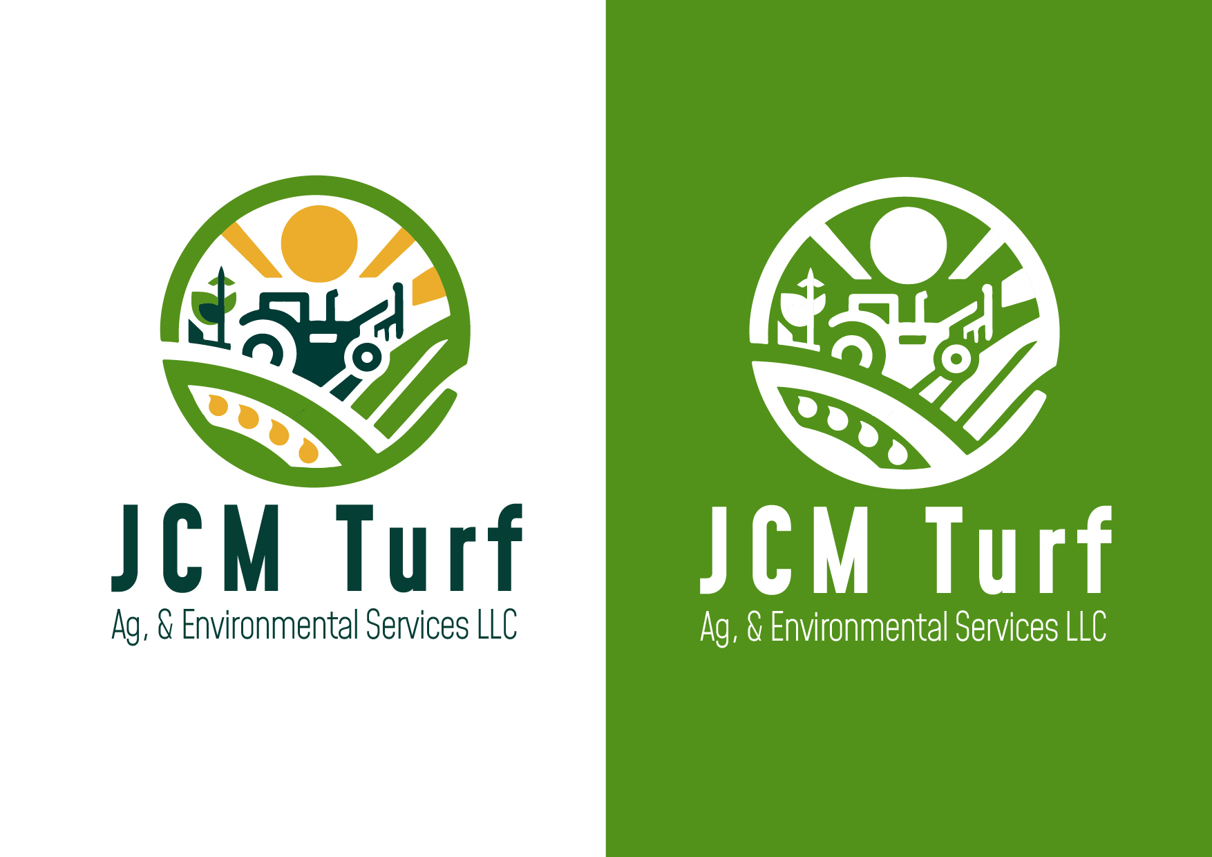 Logo Design by @gus for JCM Turf, Ag, & Environmental Services LLC | Design #31651267