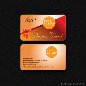 Card Design by Sajal Samaddar for Phat Kitchen | Design: #31654184