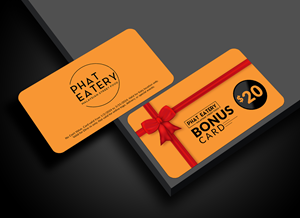 Card Design by Sun Moon Graphic Designer for Phat Kitchen | Design: #31654473
