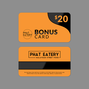 Card Design by Sun Moon Graphic Designer for Phat Kitchen | Design #31659630