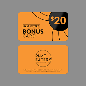 Card Design by Sun Moon Graphic Designer for Phat Kitchen | Design: #31659631