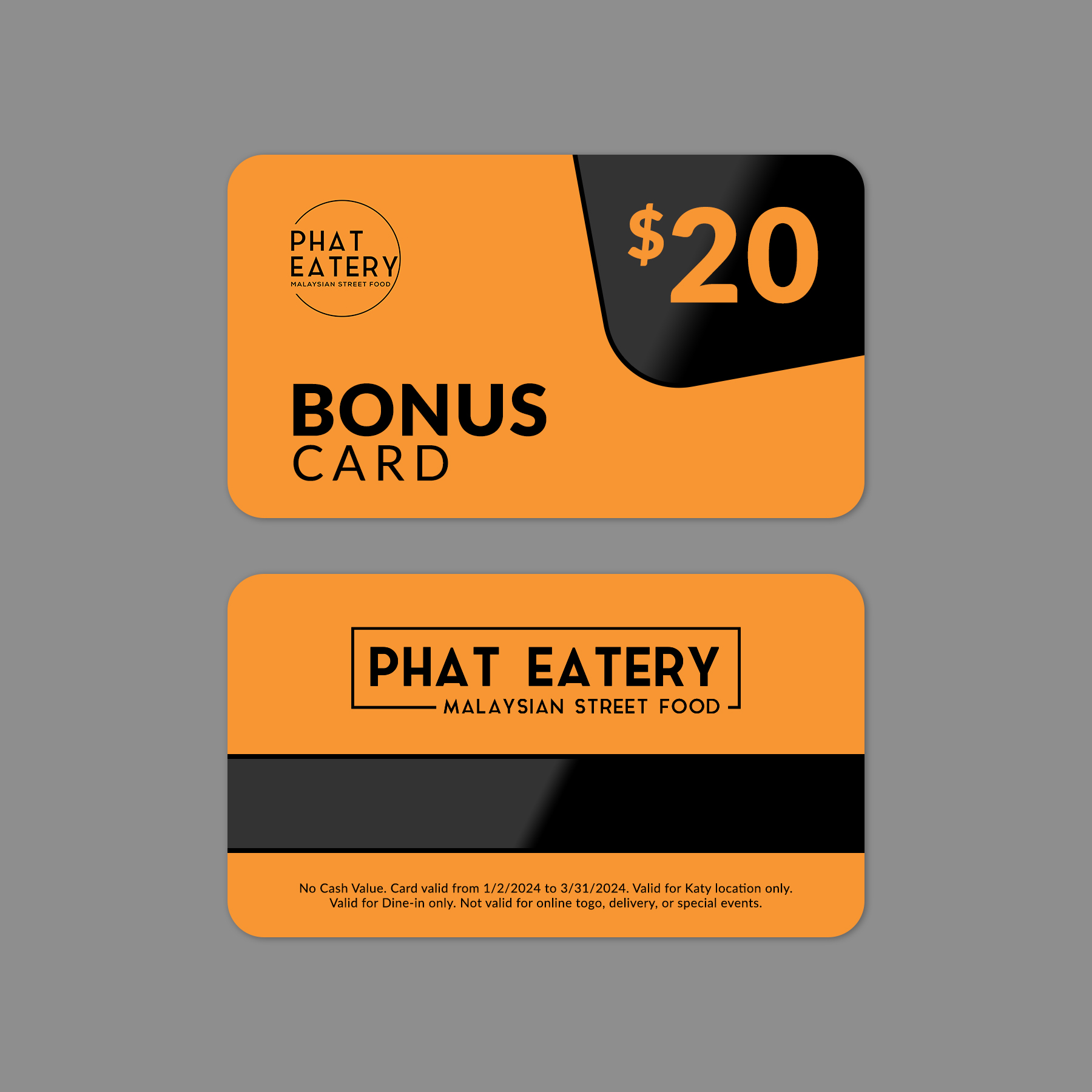 Card Design by Sun Moon Graphic Designer for Phat Kitchen | Design #31659634