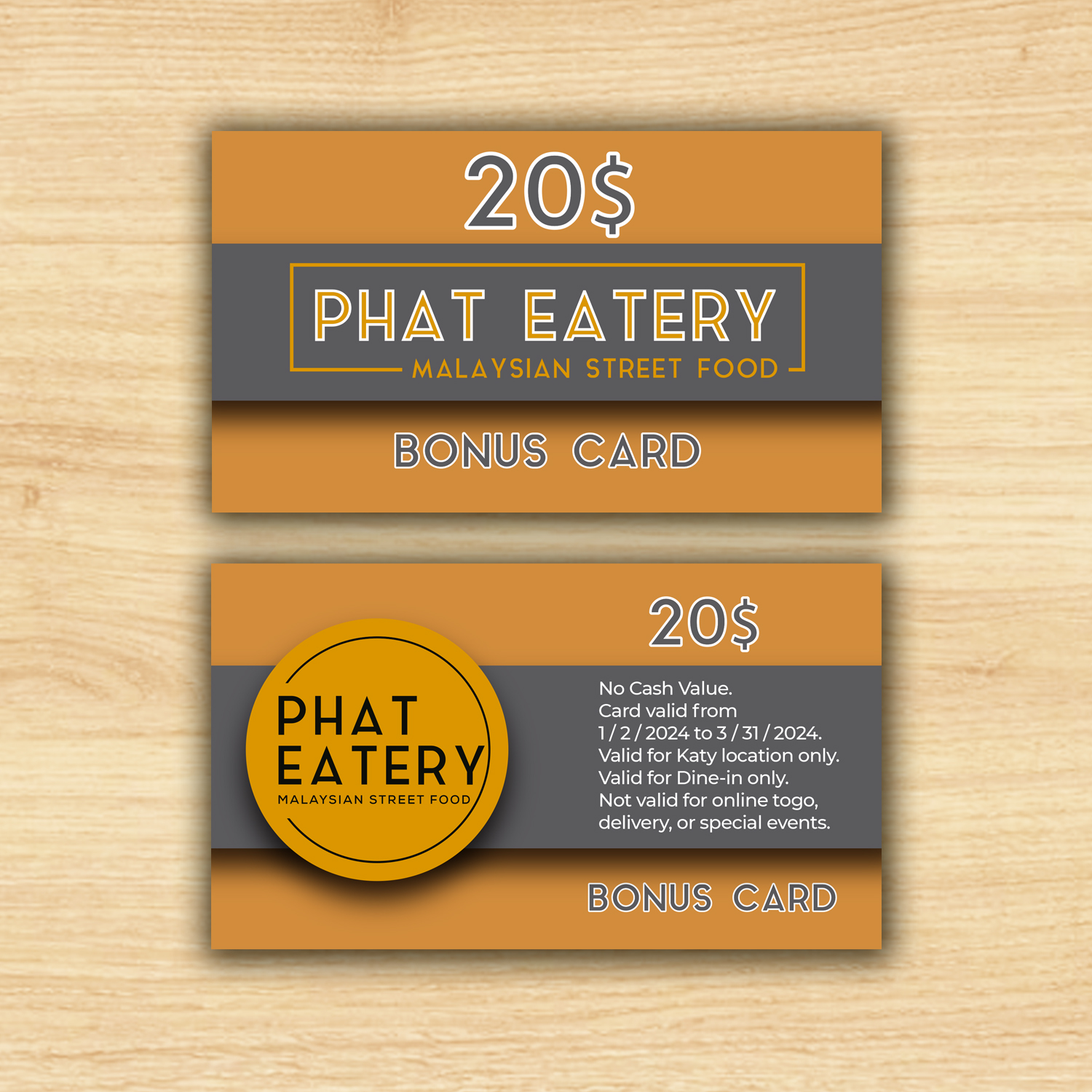Card Design by Wally_F for Phat Kitchen | Design #31662662