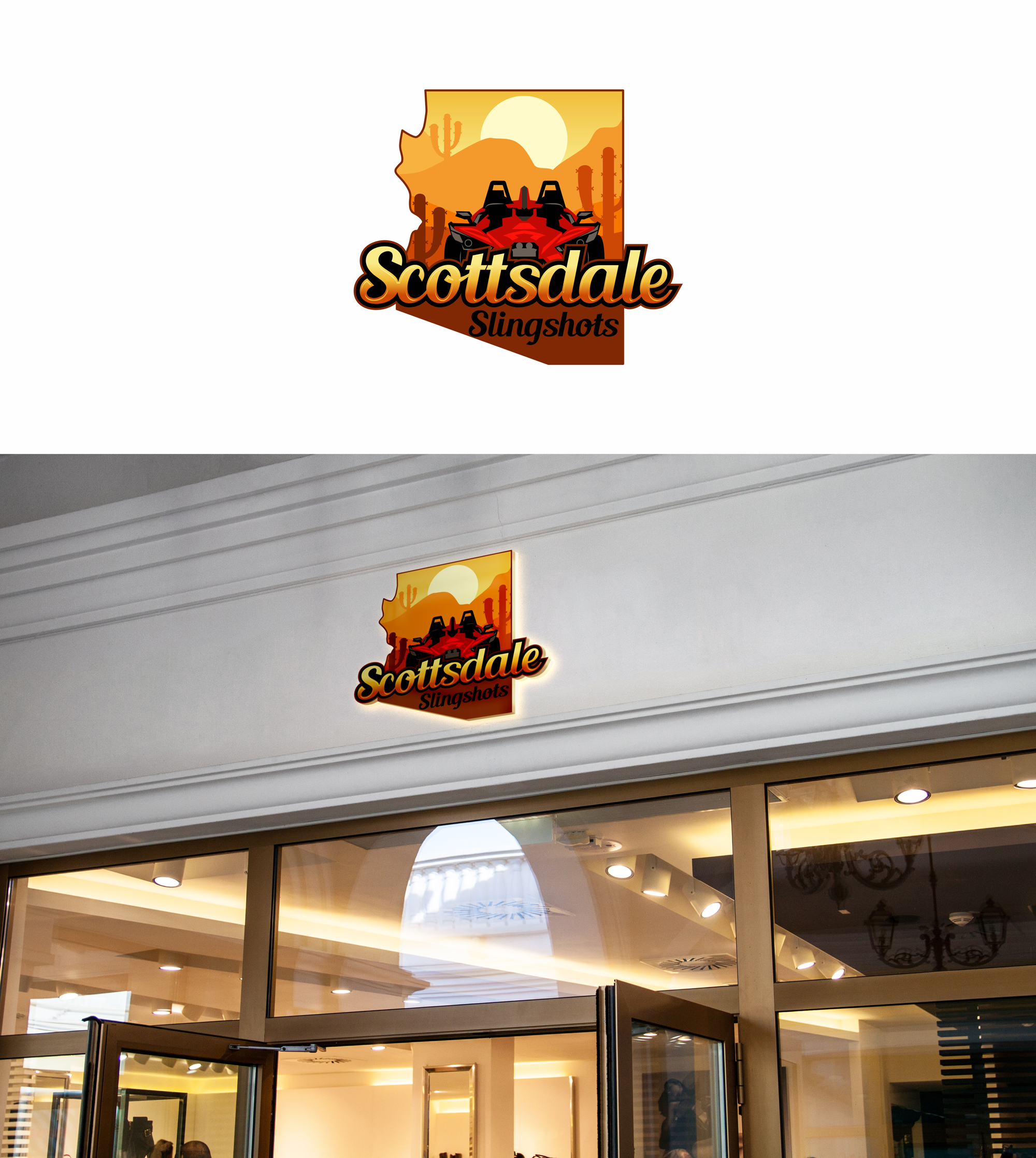 Logo Design by RA-bica for Scottsdale Slingshots  | Design #31671216