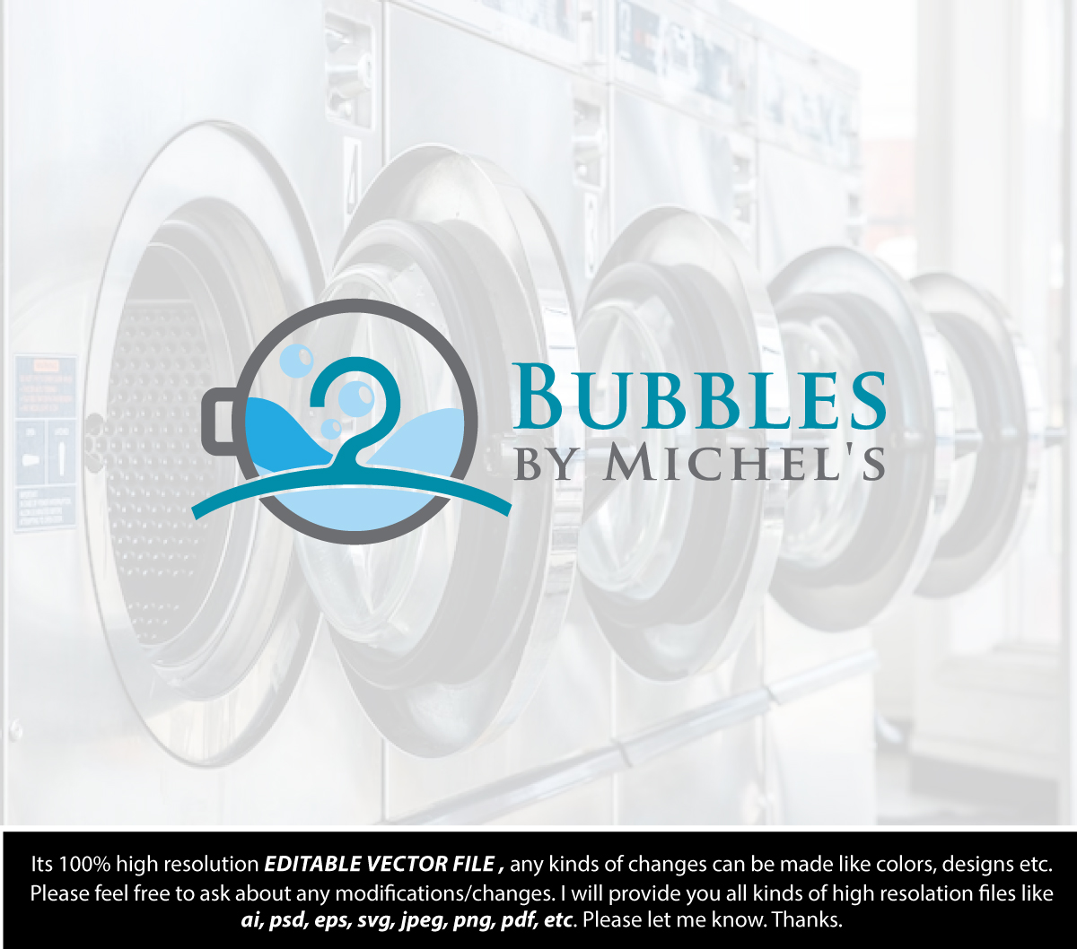 Logo Design by FireflyArt for Michel's Dry Cleaners | Design #31657925