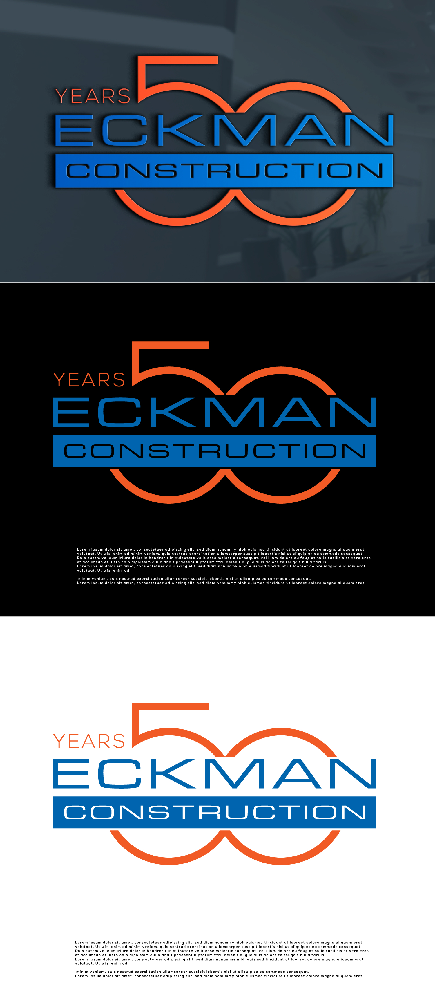 Logo Design by 100%design for Eckman Construction | Design #31661671
