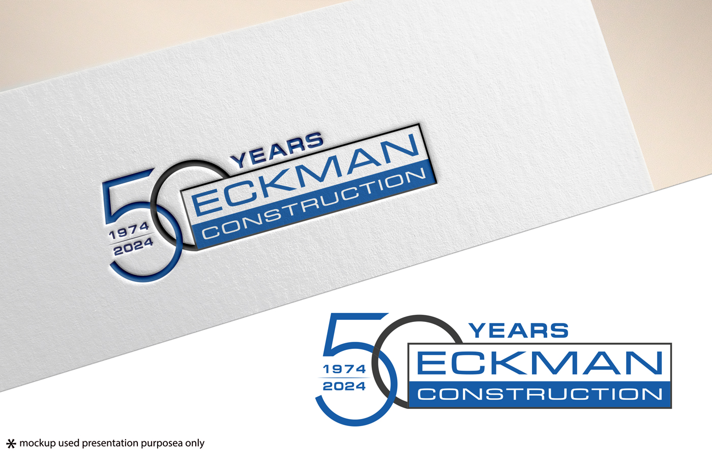 Logo Design by Rubia@ for Eckman Construction | Design #31658941