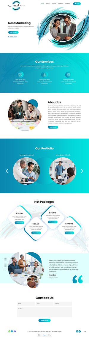 Web Design by pb for Nest Marketing | Design: #31663145
