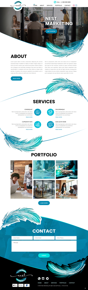 Web Design by pb for Nest Marketing | Design: #31663146
