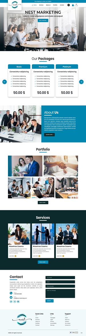 Web Design by pb for Nest Marketing | Design: #31663147
